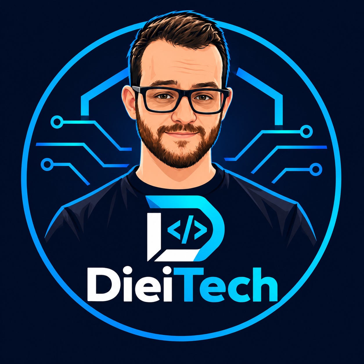 Ilustração da marca DieiTech
